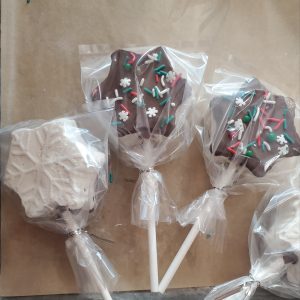 Snowflake Marshmallow Pop